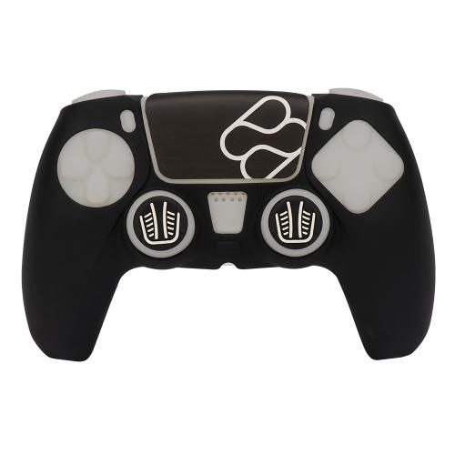 image principale pour Silicone Skin + Grips (noir) pour manette PS5