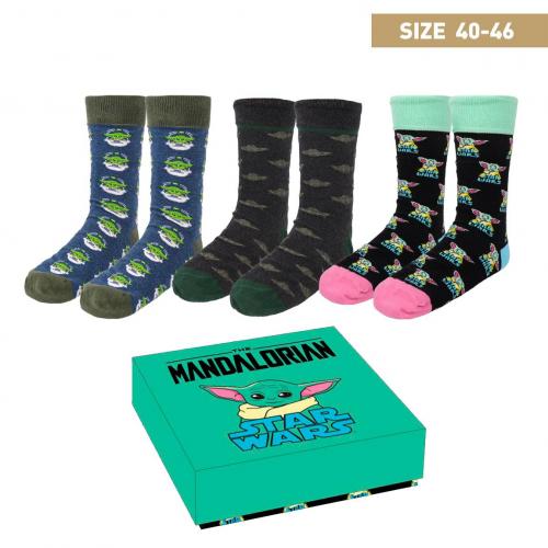 image principale pour The Mandalorian - Pack de 3 chaussettes 40-46 - the child