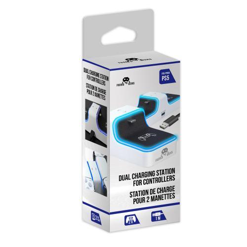 image principale pour Station de Recharge pour 2 manettes PS5 (1 câble Type C 1M inclus) (emballage abîmé)