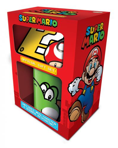 image principale pour Super Mario- Coffret Mug- Porte clé et Sous-verres- Yoshi
