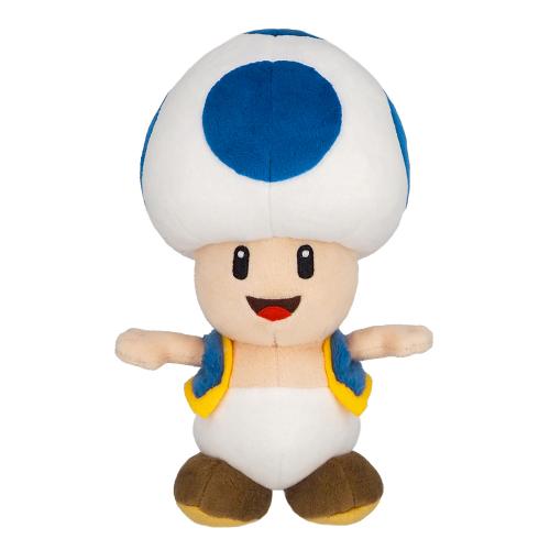 image Super Mario - Peluche Toad bleu- 20cm (Nintendo Togetherplus)
