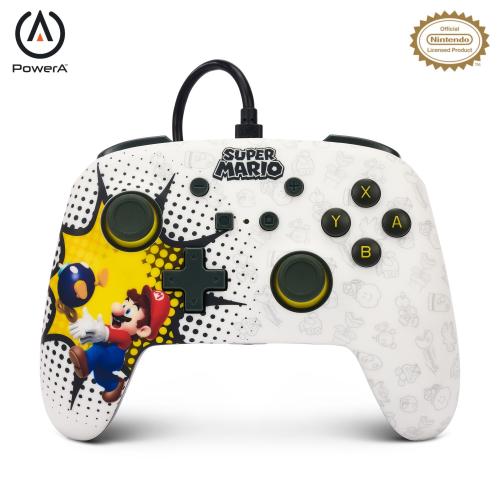 image Switch - Manette Filaire Améliorée Pour Nintendo Switch - Bob-omb Blast