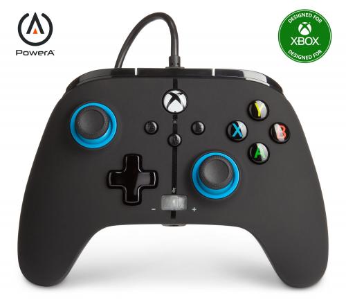 image Xbox Series X/ PC- Manette filaire - Bleu Hint